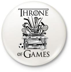 printfashion Throne of Games - Kitűző, hűtőmágnes - Fehér (3076964)