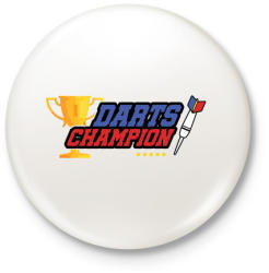 printfashion Darts bajnok - Kitűző, hűtőmágnes - Fehér (3078175)