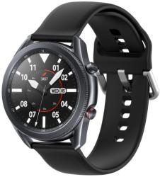  Okosóra szilikon szíj - Samsung Galaxy Watch 3 (45 mm) - fekete szilikon szíj - tokgalaxis