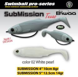 Biwaa Shad Biwaa Submission 5", 13cm, Culoare 02 Pearl White (B000841)