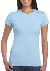 Gildan Női póló Csapott ujjú Gildan Softstyle Ladies' T-Shirt - L, Világos kék