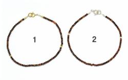  Bratara Ochi de Tigru Rosu Diametru 56 mm - Margele Rotunde Fatetate - 2x2 mm - Accesorii GF- Argint 925