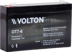 VOLTON Acumulator stationar plumb acid VOLTON 6V 7Ah AGM VRLA (OT7-6)