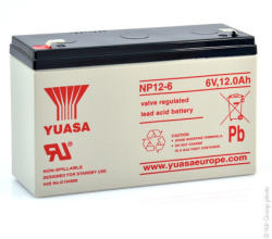 YUASA Acumulator stationar plumb acid YUASA 6V 12Ah AGM VRLA (NP12-6)