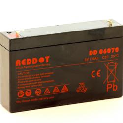 REDDOT Acumulator stationar plumb acid REDDOT 6V 7Ah AGM VRLA (AQDD6/7.0)