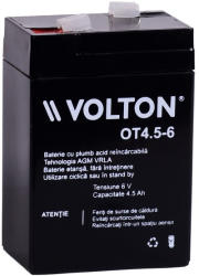 VOLTON Acumulator stationar plumb acid VOLTON 6V 4.5Ah AGM VRLA (OT4.5-6)