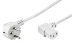 Goobay Cablu alimentare PC unghi 90 grade 5m Alb, Goobay 93120 (G93120)