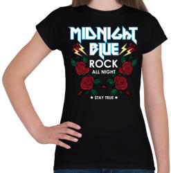 printfashion Rock rozsák - Női póló - Fekete (3144016)