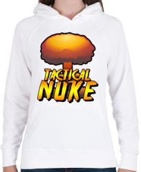 printfashion Tactical Nuke - Női kapucnis pulóver - Fehér (3262768)