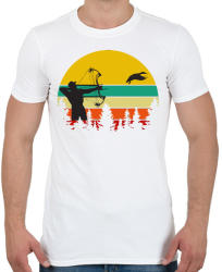 printfashion Íjász - Férfi póló - Fehér (3267076)