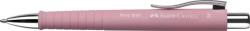Faber-Castell Golyóstoll, 1 mm, XB, nyomógombos, rózsaszín tolltest, FABER-CASTELL Poly Ball, kék (TFC241127) (241127)
