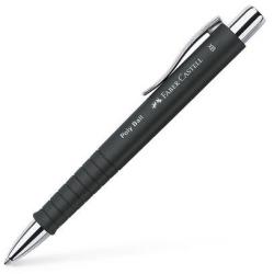 Faber-Castell Golyóstoll, 1 mm, XB, nyomógombos, fekete tolltest, FABER-CASTELL Poly Ball, kék (TFC241153) (241153)