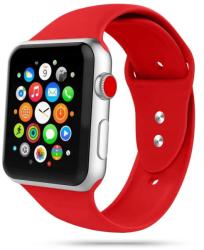 Apple Watch Series 4/5/6/7/8/9/SE (38mm-40mm) okosóra szíj - TECH-PROTECT SOFTBAND Piros szilikon szíj