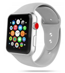  Okosóra szilikon szíj - Apple Watch Series 1/2/3 (42mm-44mm) - TECH-PROTECT SOFTBAND Szürke szilikon szíj - tokgalaxis