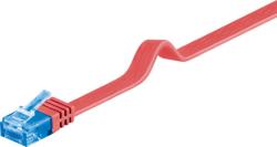 Goobay Cablu de retea RJ45 CAT 6A flat UTP 3m Rosu, Goobay 96333 (G96333)