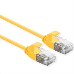 Roline Cablu de retea Slim cat 6A UTP LSOH 0.5m Galben, Roline 21.15. 3922 (21.15.3922-100)