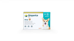 Zoetis Simparica Caine 40 mg (10 - 20 kg), 3 comprimate