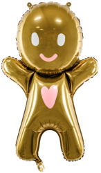 PartyDeco Balon din folie Gingerbread Man 58 x 86 cm