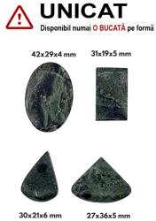  Cabochon Jasp Kambaba Dreptunghi - Picatura - oval - 27-42x21-36x4-6 mm