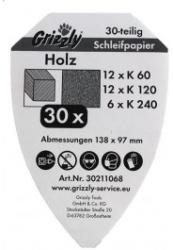 Grizzly Hârtii abrazive - set 30 buc - tech-power - 35,00 RON