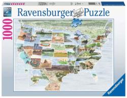 Ravensburger Észak-Amerika - Parttól partig 1000 db-os (16453)