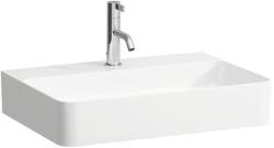 Laufen VAL Mosdótál, alsó felülete csiszolt túlfolyónyílás nélkül, csaplyuk nélkül , Matt fehér H8162837571121 (H8162837571121)