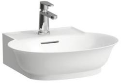 Laufen THE NEW CLASSIC Kézmosó, alsó felülete csiszolt egy csaplyuk, középen , Fehér LCC bevonattal H8168524001041 (H8168524001041)