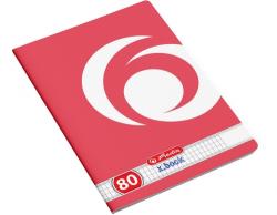 Herlitz Caiet A5, 80 file, patratele, Rainbow, diverse modele, Herlitz HZ9480800 (9480800)