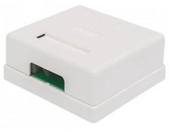 UTP Cat5 Falidoboz 2port (aljzatok nélkül csak a doboz! )