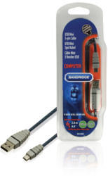 Bandridge Cablu USB 2.0 USB A tata - USB Mini 5-pini tata 2metri Bandridge (BCL4402)