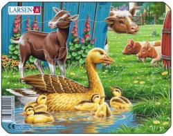 Larsen Puzzle Larsen - Farm Animals, 7 piese (48512) (Larsen-M5-4)