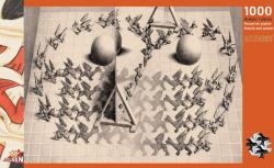 Puzzelman Puzzle PuzzelMan - Maurits Cornelis Escher: Magic Mirror, 1.000 piese alb-negru (58538) (Puzzelman-833)
