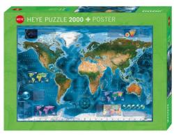 Heye Puzzle Heye - Satellite Map of the world, 2.000 piese (57753) (Heye-29797)