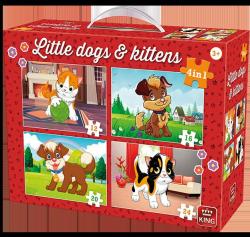 King Puzzle King - Little Dogs & Kittens, 12/16/20/24 piese (05641) (King-Puzzle-05641) Puzzle
