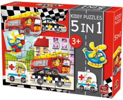 King Puzzle King - Kiddy Puzzles, 3/4/12 piese (05076) (King-Puzzle-05076)