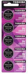 Toshiba Baterii Toshiba CR 2016, 5 buc Baterii de unica folosinta