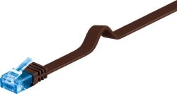 Goobay Cablu de retea RJ45 CAT 6A flat UTP 1m Maro inchis, Goobay 96315 (G96315)
