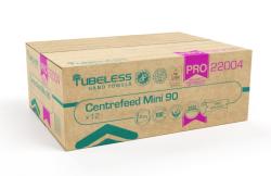 TUBELESS PRO 90 Mini tekercses kéztörlő 2 rétegű, fehér, 100% cellulóz, 92m, 12 tekercs/zsugor (TUB22004)