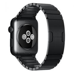 Tech-Protect Apple Watch 45mm / 44mm / 42mm láncszemes fém szíj - fekete