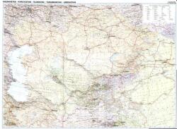 Gizi Map Kazahsztán politikai falitérkép Gizi Map 1: 3 000 000