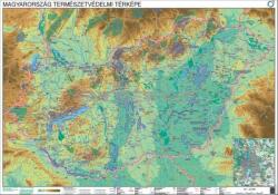 Stiefel Magyarország természetvédelmi térképe falitérkép fémléces 100x70 cm