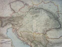 Freytag & Berndt Az Osztrák-Magyar Monarchia antik falitérkép Freytag 87 x 67 cm