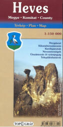 Nyír-Karta Heves megye - vármegye térkép Nyír-Karta 1: 150 000