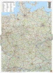 Freytag & Berndt Németország falitérkép úthálózatos Freytag 1: 700 000 93, 5x126, 5 cm