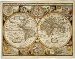Freytag & Berndt Antik világtérkép, fémléces, műanyaghengerben, (90, 5 x 70 cm) Freytag térkép AWK 2
