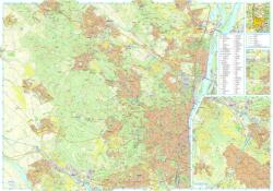 Szarvas András Budai-hegység falitérkép papírposzter - 2 oldalas - Szarvas kiadó 69x94 cm