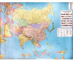 Freytag & Berndt Ázsia falitérkép politikai-domborzati óriás Ázsia térkép műanyaghengerben, 1: 9 000 000 Freytag