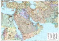 Gizi Map Közel-Kelet falitérkép Gizi Map fóliáa 1: 4 000 000 125 x 88 cm