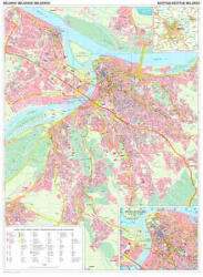 Gizi Map Belgrád falitérkép Gizi Map 1: 20 000