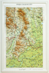Magyar Honvédség - HM Térképészeti Kht Eperjes dombortérkép - Tokaji-hegység dombortérkép MH. 27 x 40 cm